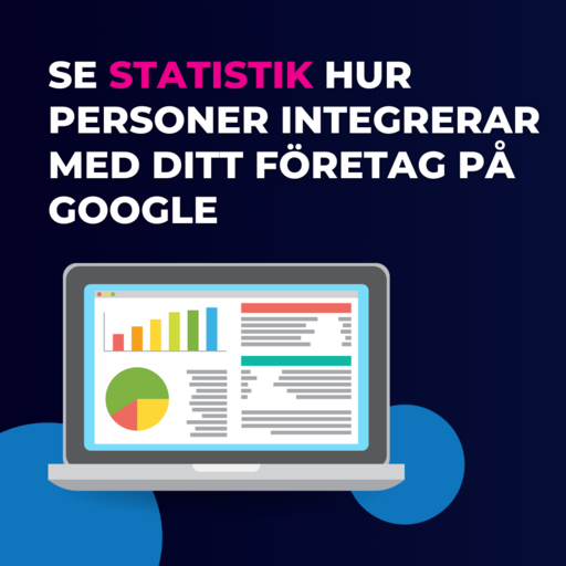 Se statistik hur personer integrerar med ditt företag på Google
