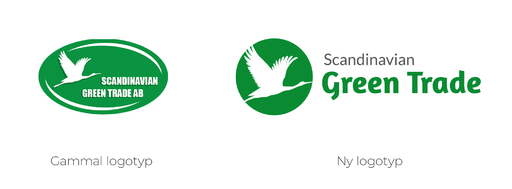 Ny logotyp till Scandinavian Green Trade designad av GoWeb.